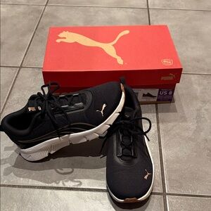 Puma Black and White Athletic Shoes